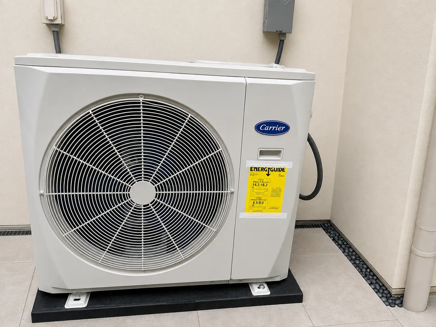 Installed residential HVAC system